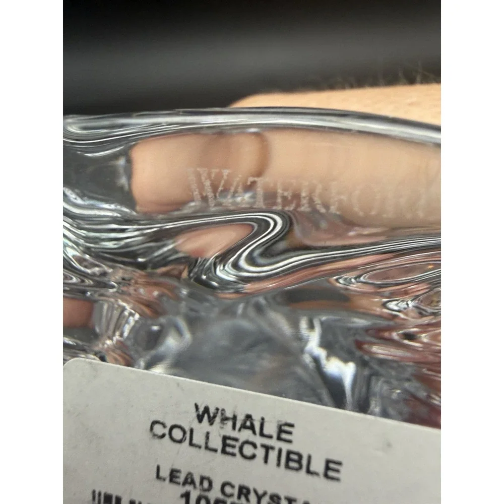 Waterford Crystal Glass Breaching Humpback Whale Figurine